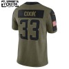 Kinder Minnesota Vikings Trikot Dalvin Cook 33 Nike 2021 Salute to Service